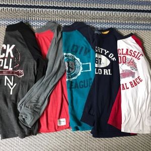 5 long sleeve Boys Tops